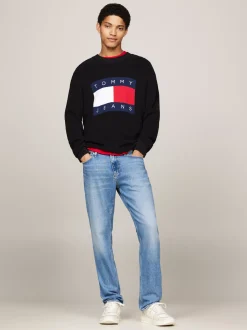 White Trainers|Sneakersy*Tommy Hilfiger Buty Koszykarskie Brooklyn Ze Wstawkami Z Denimu IVORY