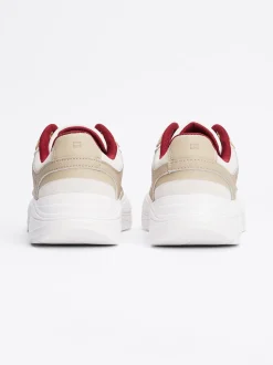 Sneakersy*Tommy Hilfiger Buty Sportowe Do Biegania O Mieszanej Fakturze BEIGE
