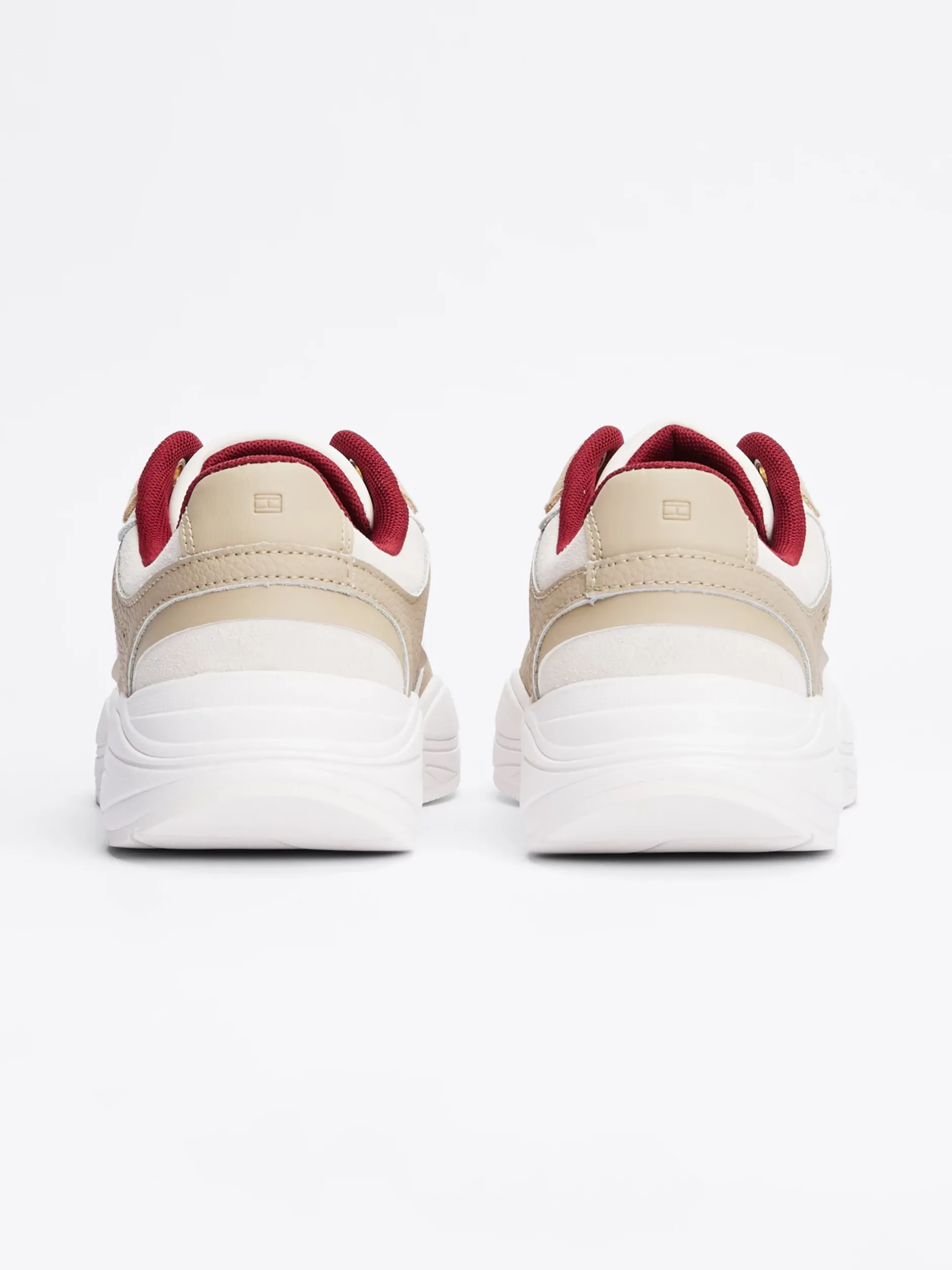 Sneakersy*Tommy Hilfiger Buty Sportowe Do Biegania O Mieszanej Fakturze BEIGE