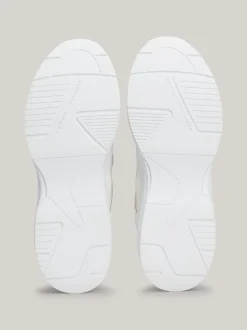 Sneakersy*Tommy Hilfiger Buty Sportowe Do Biegania O Mieszanej Fakturze WHITE