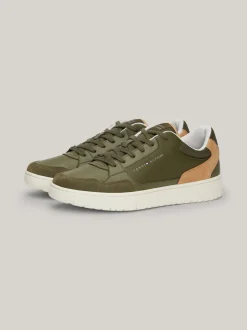 Sneakersy*Tommy Hilfiger Buty Sportowe Essential Z Kolorowym Designem UTILITY OLIVE