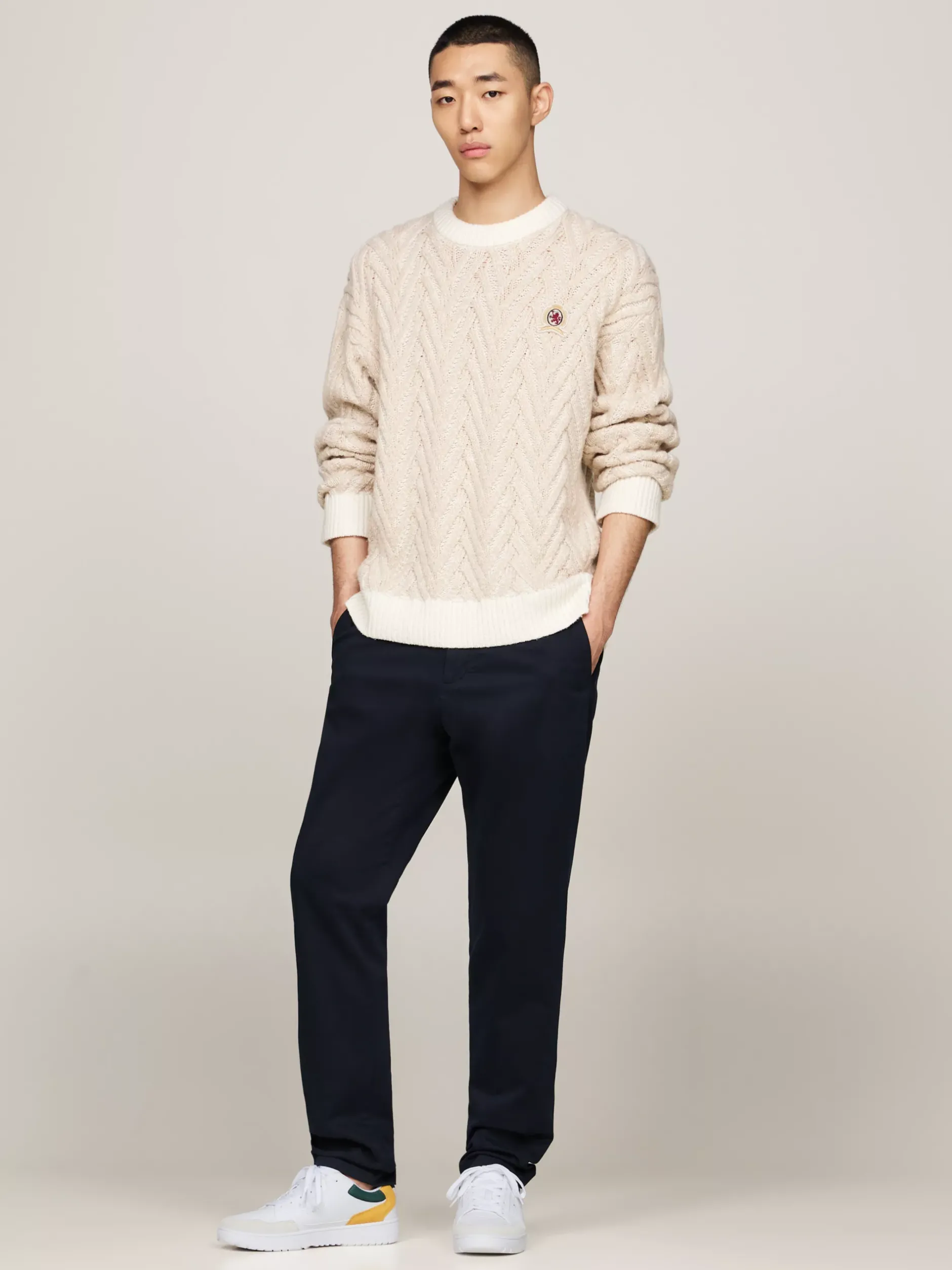 White Trainers|Sneakersy*Tommy Hilfiger Buty Sportowe Essential Z Kolorowym Designem CITY YELLOW