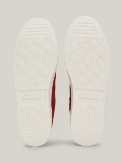 Sneakersy*Tommy Hilfiger Buty Sportowe Heritage O Mieszanej Fakturze MAGMA RED