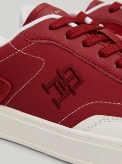Sneakersy*Tommy Hilfiger Buty Sportowe Heritage O Mieszanej Fakturze MAGMA RED