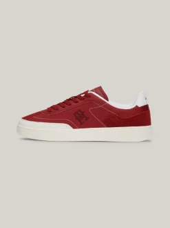 Sneakersy*Tommy Hilfiger Buty Sportowe Heritage O Mieszanej Fakturze MAGMA RED