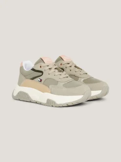Obuwie I Akcesoria*Tommy Hilfiger Buty Sportowe Na Grubej Podeszwie Z Protektorem GREY/MILITARY GREEN