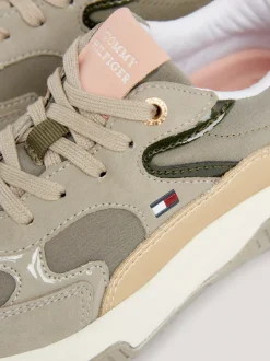 Obuwie I Akcesoria*Tommy Hilfiger Buty Sportowe Na Grubej Podeszwie Z Protektorem GREY/MILITARY GREEN