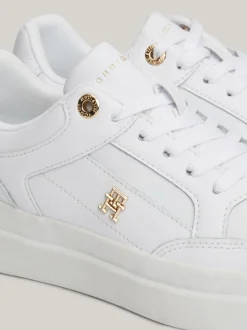 Sneakersy*Tommy Hilfiger Buty Sportowe Na Grubej Podeszwie WHITE