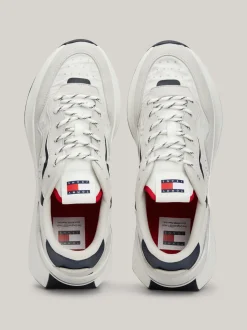 Sneakersy*Tommy Hilfiger Buty Sportowe O Mieszanej Fakturze RWB