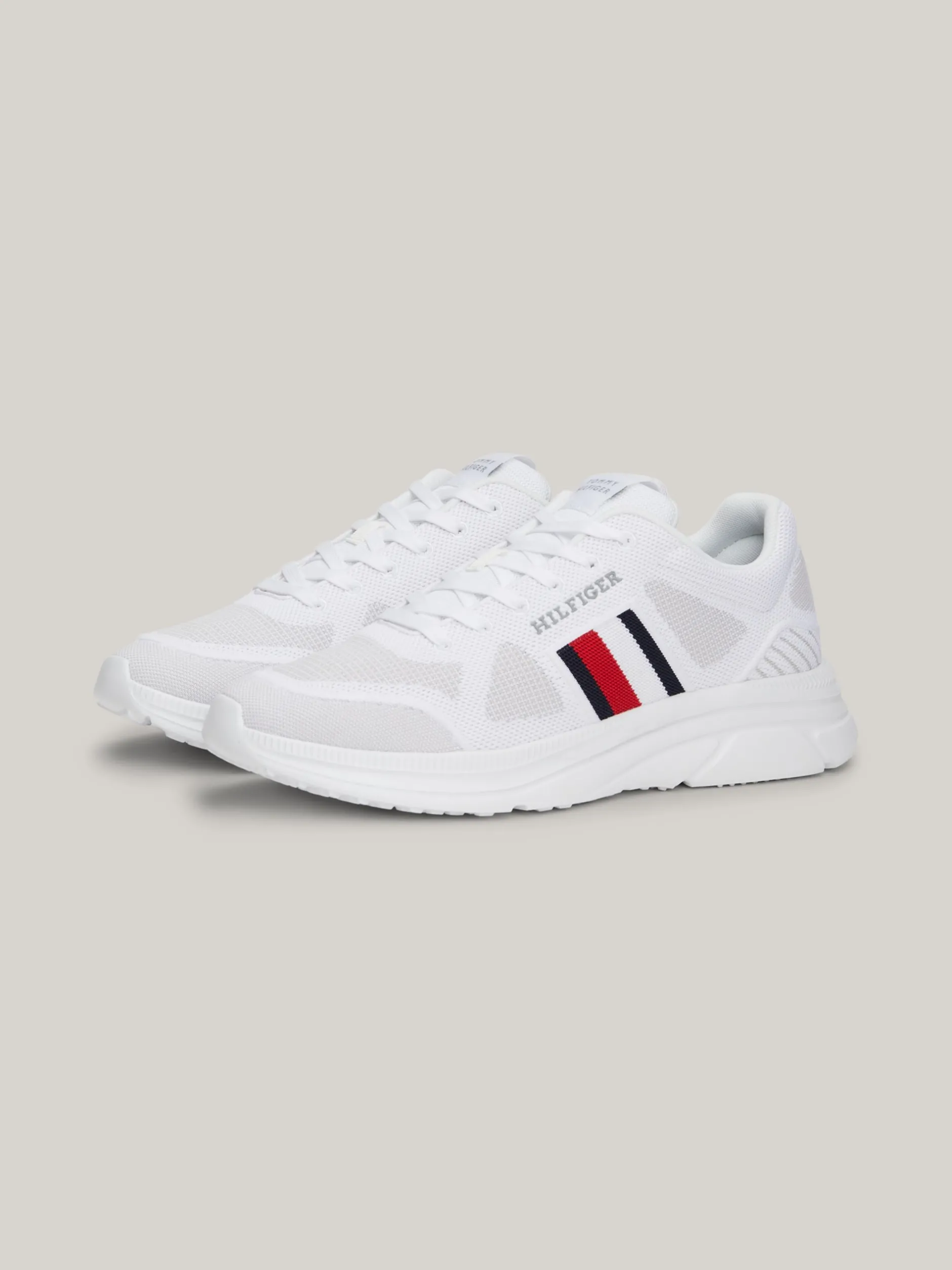 White Trainers|Sneakersy*Tommy Hilfiger Buty Sportowe Typu Runner WHITE