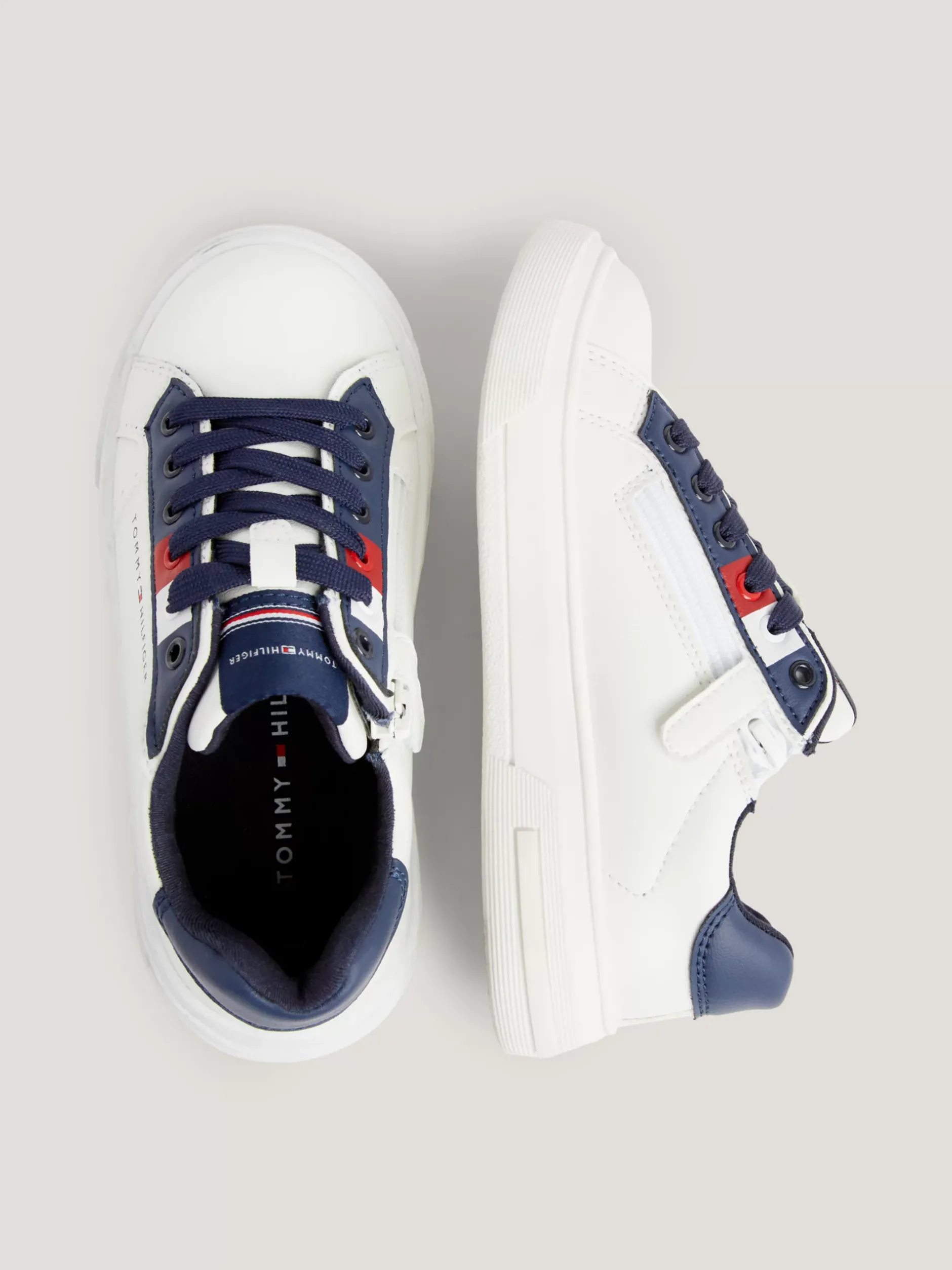 Obuwie I Akcesoria*Tommy Hilfiger Buty Sportowe Z Blokami Kolorów OFF WHITE/BLUE