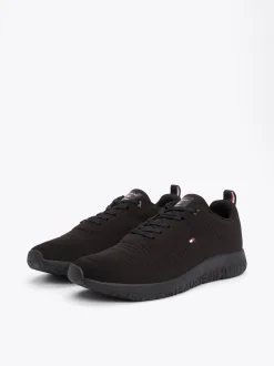 Sneakersy*Tommy Hilfiger Buty Sportowe Z Dzianinową Cholewką BLACK