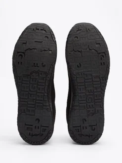 Sneakersy*Tommy Hilfiger Buty Sportowe Z Dzianinową Cholewką BLACK