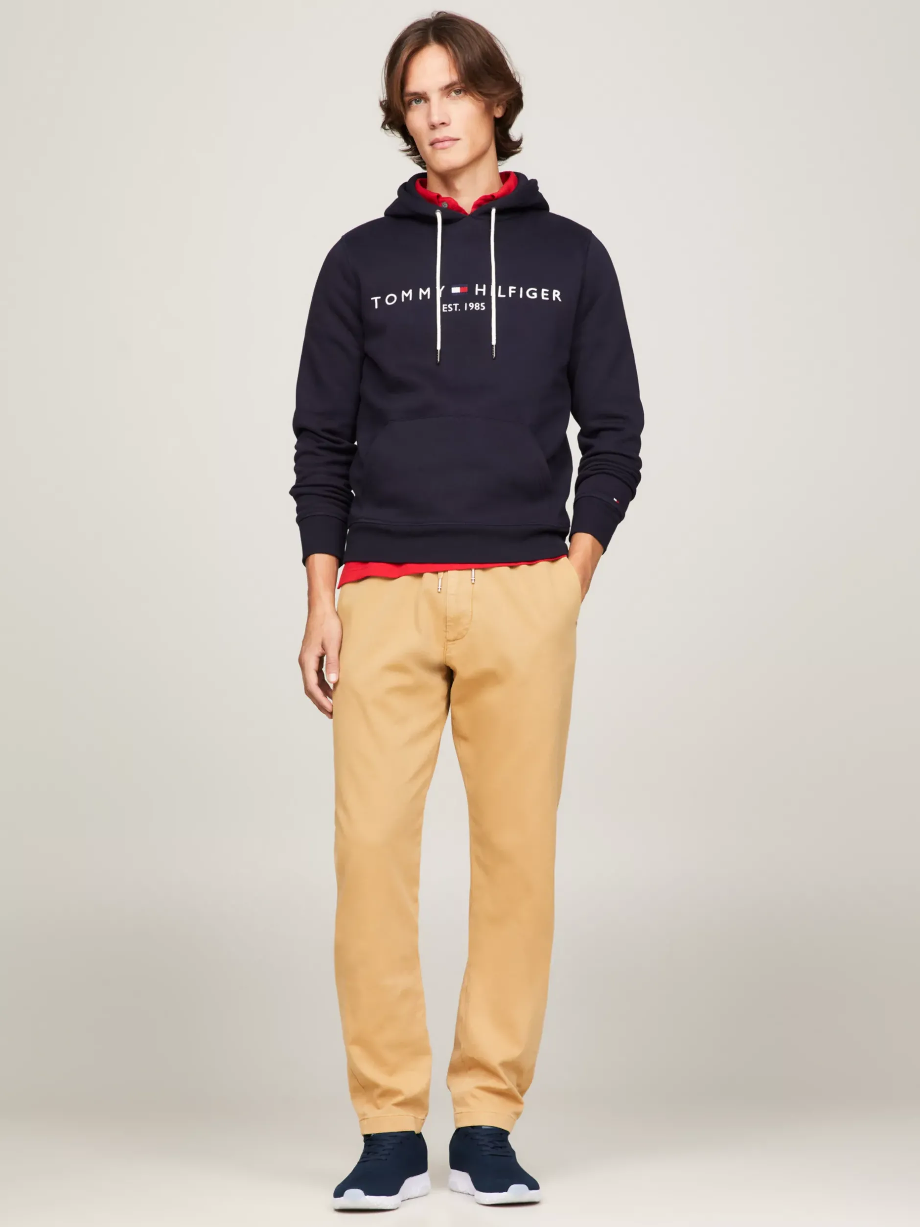 Sneakersy*Tommy Hilfiger Buty Sportowe Z Dzianinową Cholewką DESERT SKY