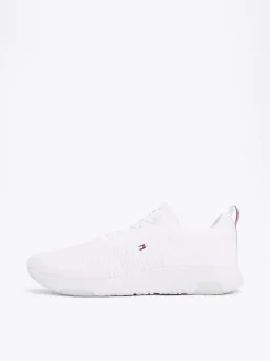 White Trainers|Sneakersy*Tommy Hilfiger Buty Sportowe Z Dzianinową Cholewką WHITE