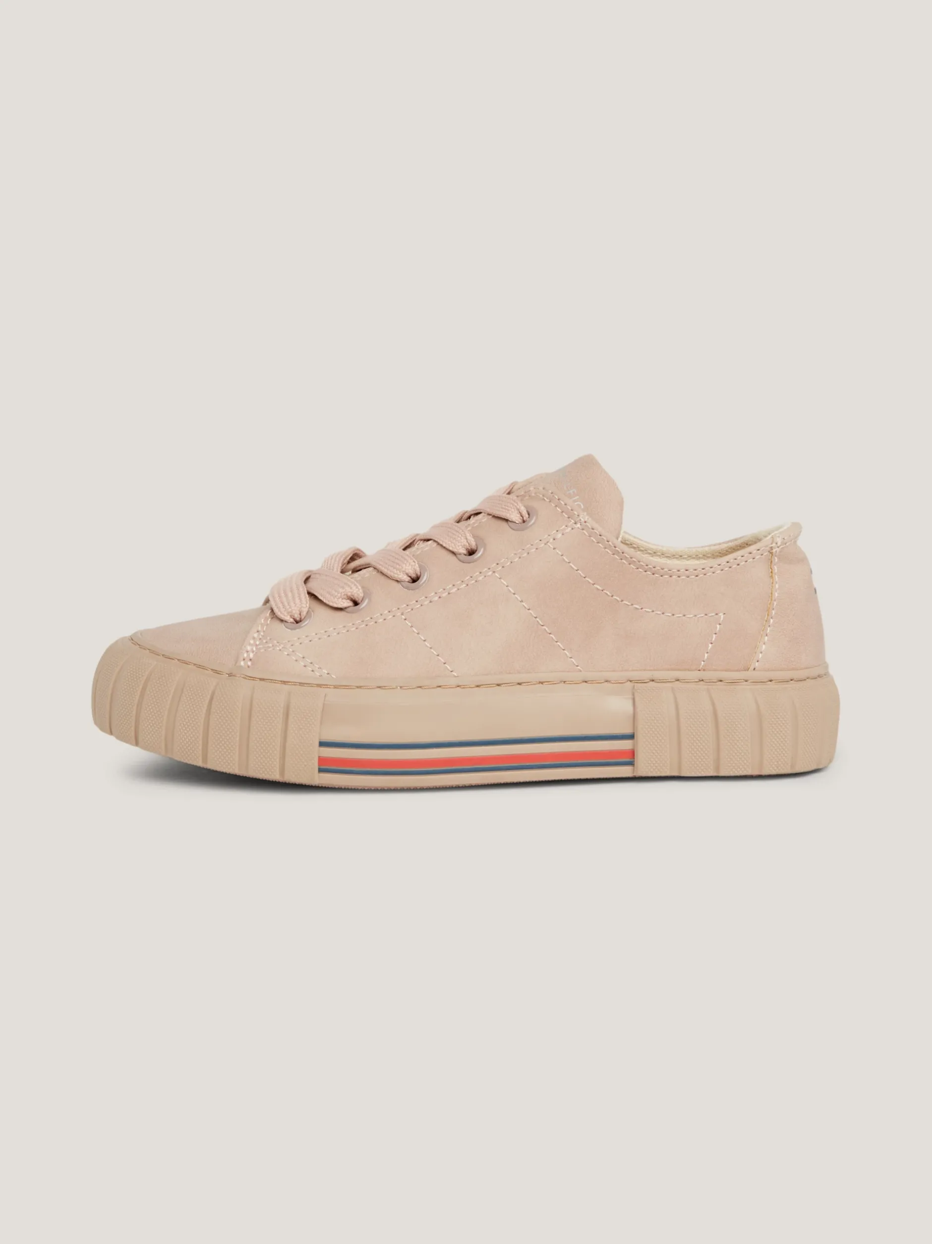 Obuwie I Akcesoria*Tommy Hilfiger Buty Sportowe Z Fakturą I Motywem Pasków NUDE