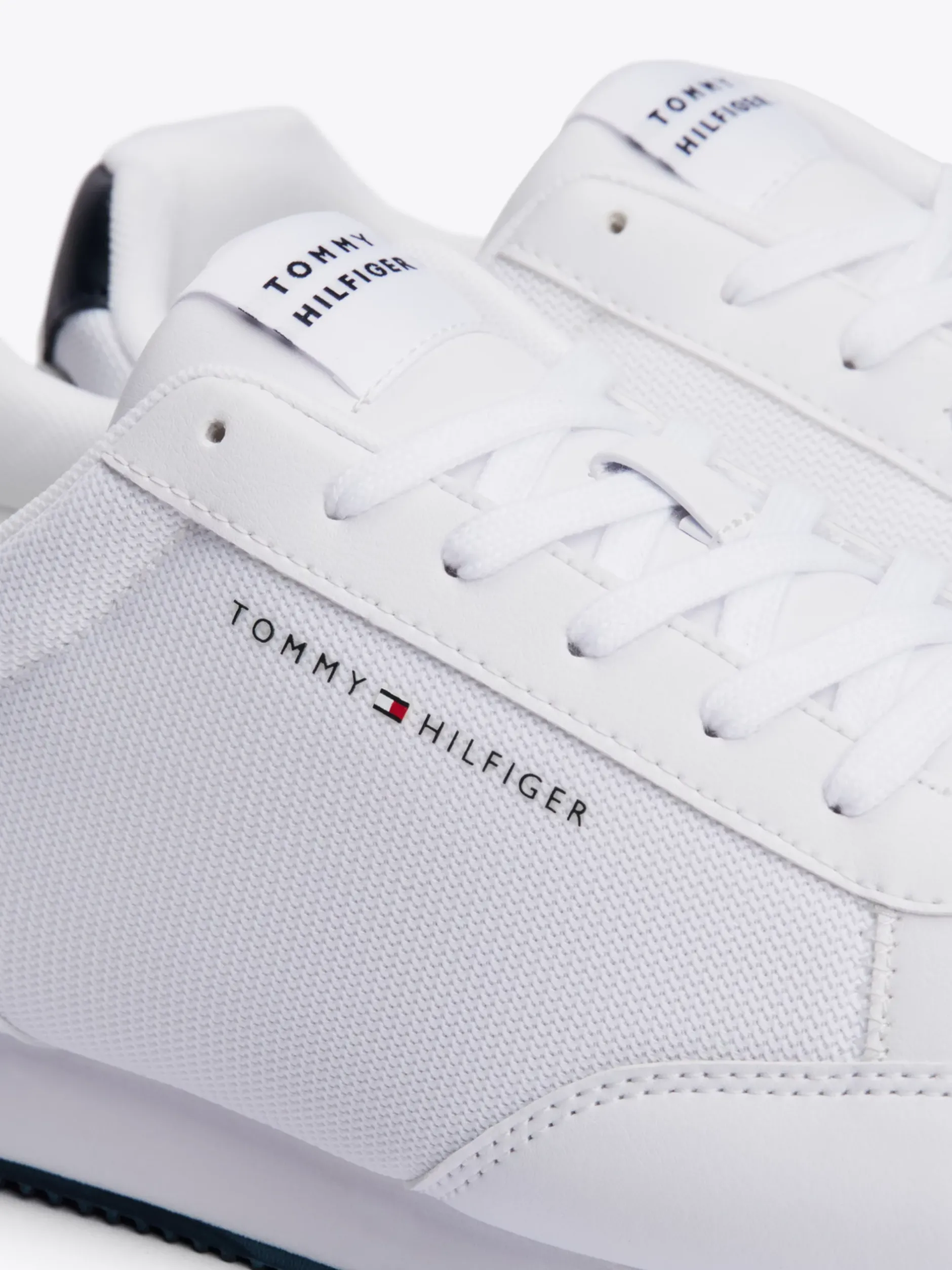White Trainers|Sneakersy*Tommy Hilfiger Buty Sportowe Z Flagą WHITE