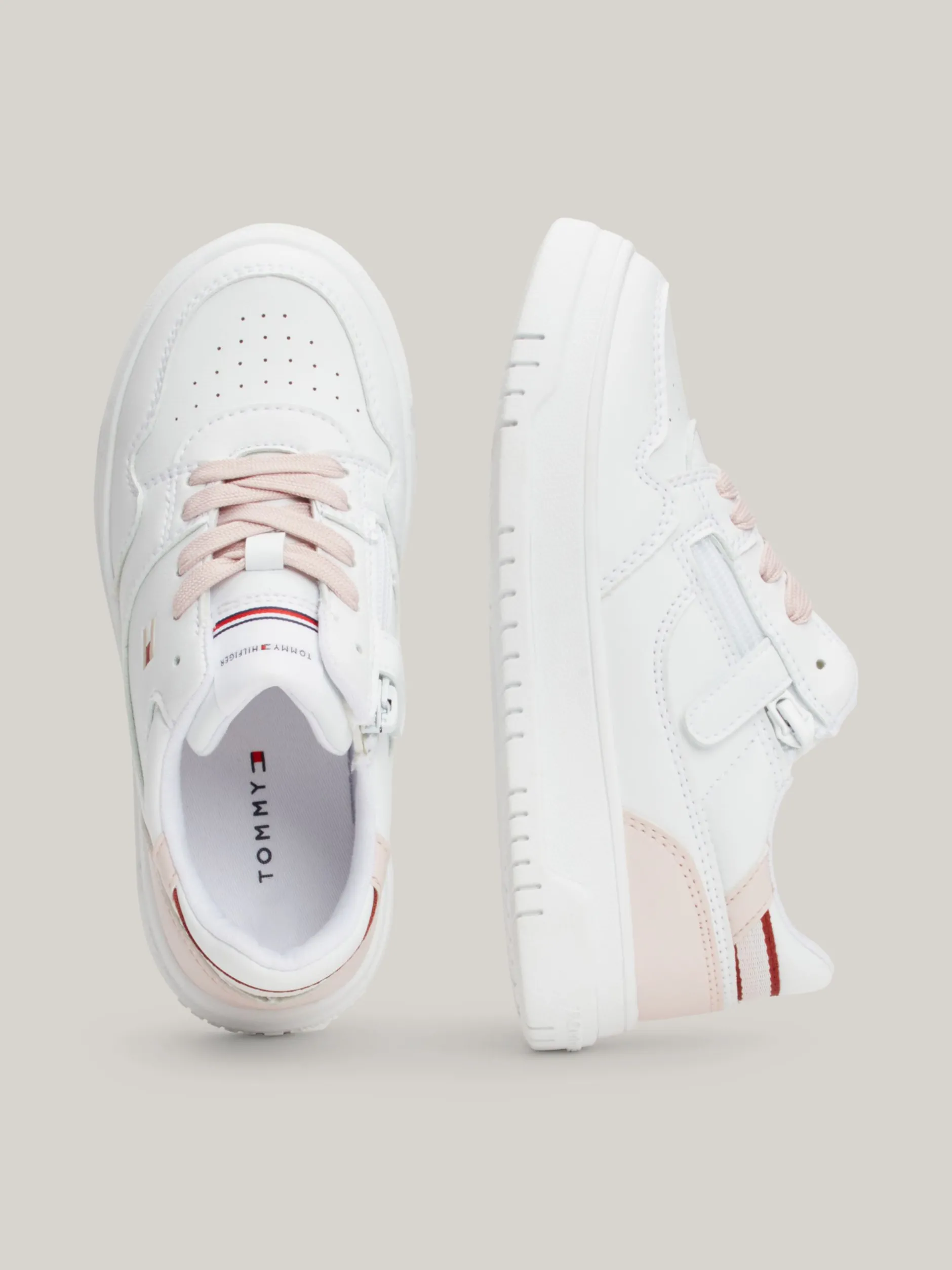 Obuwie I Akcesoria*Tommy Hilfiger Buty Sportowe Z Kolorowym Wzorem WHITE/PINK