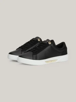 Sneakersy*Tommy Hilfiger Buty Sportowe Z Metalowymi Elementami BLACK