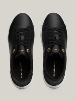 Sneakersy*Tommy Hilfiger Buty Sportowe Z Metalowymi Elementami BLACK