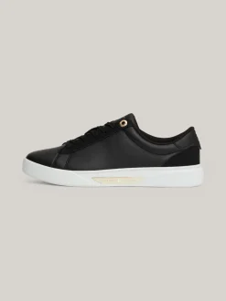 Sneakersy*Tommy Hilfiger Buty Sportowe Z Metalowymi Elementami BLACK