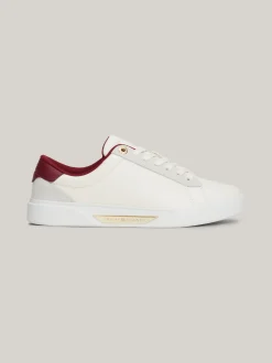 Sneakersy*Tommy Hilfiger Buty Sportowe Z Metalowymi Elementami ANCIENT WHITE