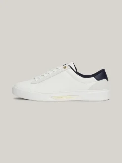 Sneakersy*Tommy Hilfiger Buty Sportowe Z Metalowymi Elementami ECRU