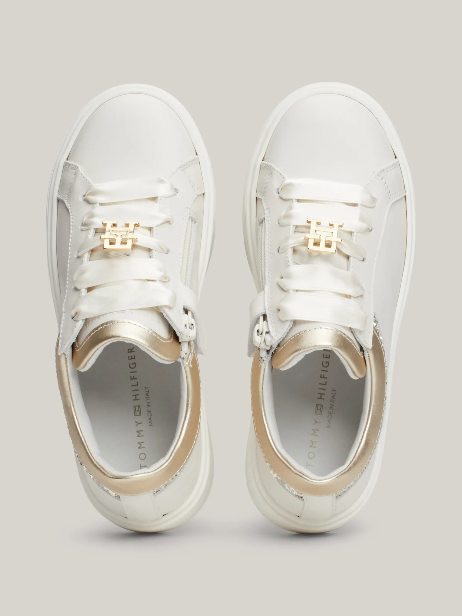 Obuwie I Akcesoria*Tommy Hilfiger Buty Sportowe Z Monogramem TH CREAM/PLATINUM