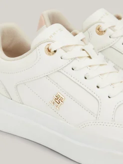 Sneakersy*Tommy Hilfiger Buty Sportowe Z Monogramem TH ANCIENT WHITE