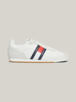 Sneakersy*Tommy Hilfiger Buty Sportowe Z Różnych Materiałów ECRU