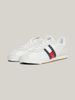 Sneakersy*Tommy Hilfiger Buty Sportowe Z Różnych Materiałów ECRU