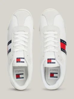 Sneakersy*Tommy Hilfiger Buty Sportowe Z Różnych Materiałów ECRU