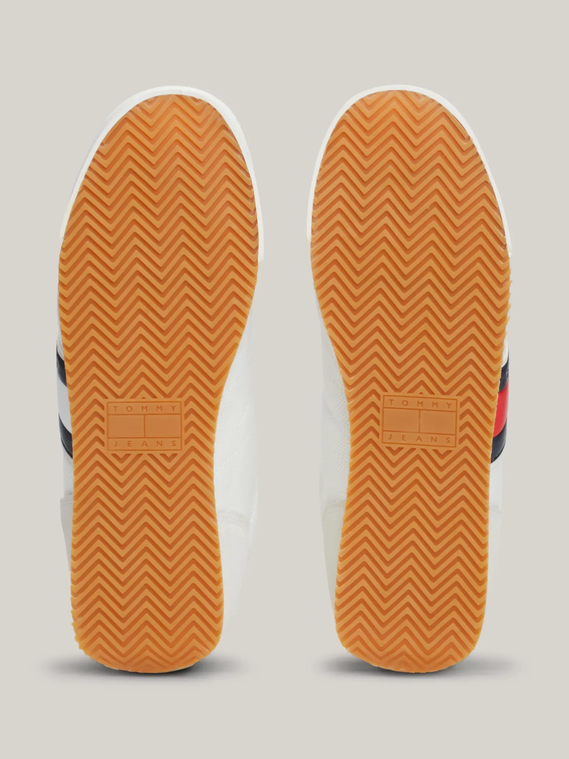 Sneakersy*Tommy Hilfiger Buty Sportowe Z Różnych Materiałów ECRU