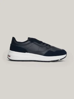 Sneakersy*Tommy Hilfiger Buty Sportowe Z Zamszu O Mieszanej Fakturze DESERT SKY