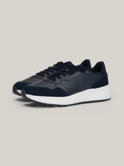 Sneakersy*Tommy Hilfiger Buty Sportowe Z Zamszu O Mieszanej Fakturze DESERT SKY