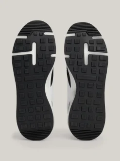 Sneakersy*Tommy Hilfiger Buty Sportowe Z Zamszu O Mieszanej Fakturze WHITE