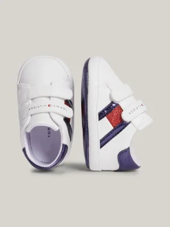 Obuwie I Akcesoria*Tommy Hilfiger Buty Sportowe Z Zapięciem Na Rzep WHITE/BLUE