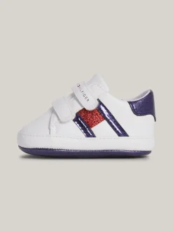 Obuwie I Akcesoria*Tommy Hilfiger Buty Sportowe Z Zapięciem Na Rzep WHITE/BLUE