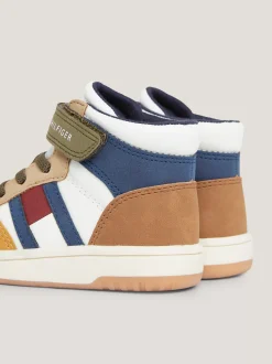 Obuwie I Akcesoria*Tommy Hilfiger Buty Sportowe Za Kostkę Z Flagą Z Boku OFF WHITE/MULTICOLOR