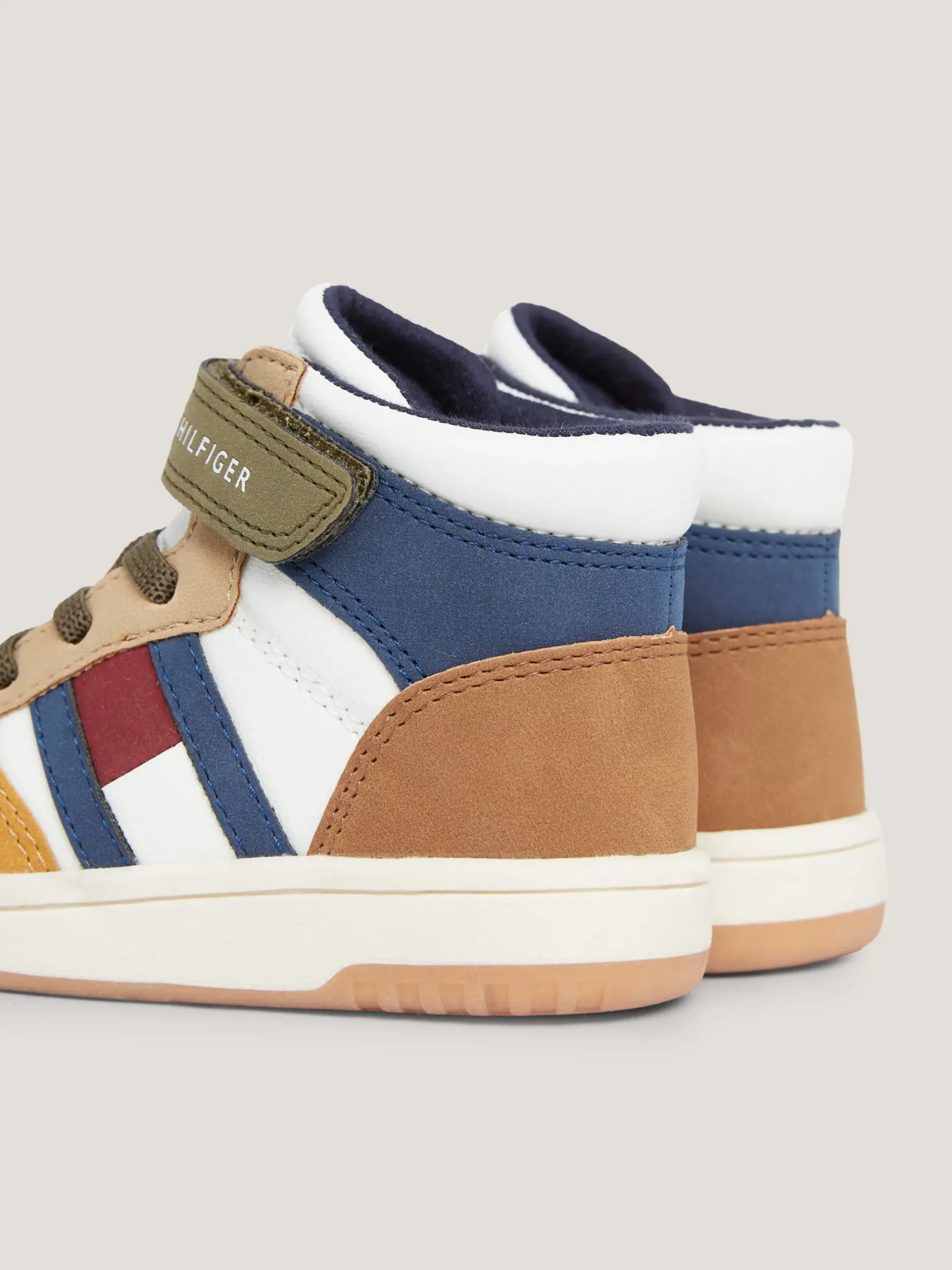 Obuwie I Akcesoria*Tommy Hilfiger Buty Sportowe Za Kostkę Z Flagą Z Boku OFF WHITE/MULTICOLOR
