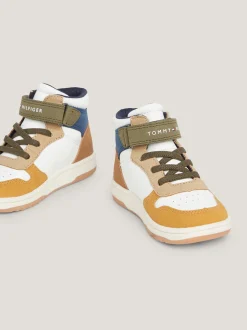 Obuwie I Akcesoria*Tommy Hilfiger Buty Sportowe Za Kostkę Z Flagą Z Boku OFF WHITE/MULTICOLOR