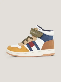 Obuwie I Akcesoria*Tommy Hilfiger Buty Sportowe Za Kostkę Z Flagą Z Boku OFF WHITE/MULTICOLOR