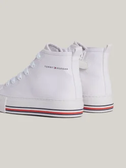 Obuwie I Akcesoria*Tommy Hilfiger Buty Sportowe Za Kostkę Z Logo WHITE
