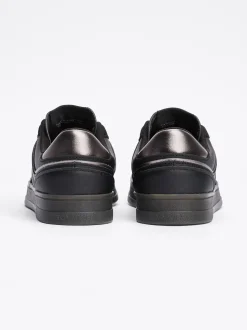 Sneakersy*Tommy Hilfiger Buty Sportowe Ze Skóry Greenwich Z Logo BLACK