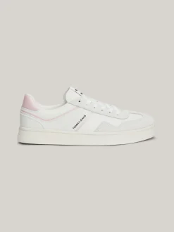 Sneakersy*Tommy Hilfiger Buty Sportowe Ze Skóry Greenwich Z Logo MISTY PINK