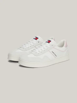 Sneakersy*Tommy Hilfiger Buty Sportowe Ze Skóry Greenwich Z Logo MISTY PINK