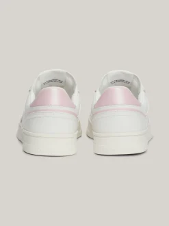 Sneakersy*Tommy Hilfiger Buty Sportowe Ze Skóry Greenwich Z Logo MISTY PINK