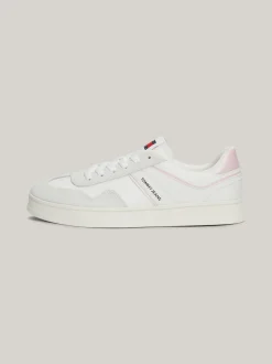 Sneakersy*Tommy Hilfiger Buty Sportowe Ze Skóry Greenwich Z Logo MISTY PINK