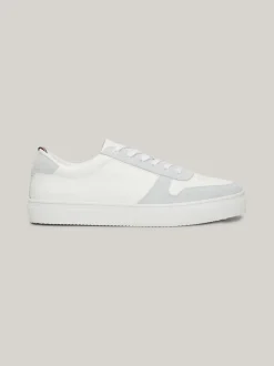 White Trainers|Sneakersy*Tommy Hilfiger Buty Sportowe Ze Skóry Premium Z Logo WHITE