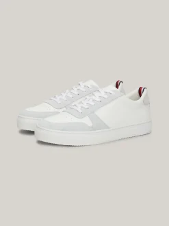 White Trainers|Sneakersy*Tommy Hilfiger Buty Sportowe Ze Skóry Premium Z Logo WHITE